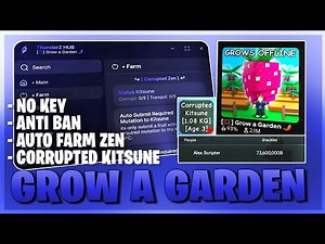 Grow A Garden Script *NO KEY* - Corrupted Kitsune, Auto Quests, Auto Submit Tranquil & More! 💥🌱
