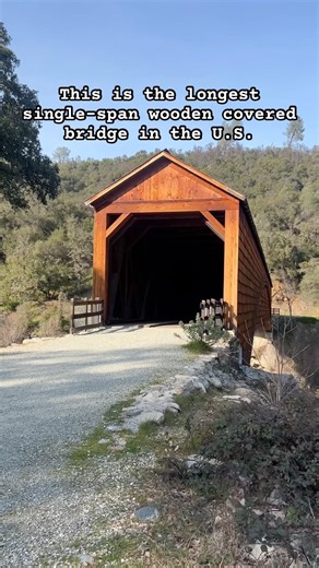 Bridgeport Covered Bridge, Nevada County, California #history #gold #roadtrip #coveredbridge #usa