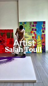 Exploring Color Movement in Salah Touil's Art