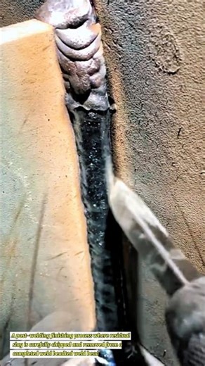 Welding Slag Removal After Bead Deposition – Clean Joint Finishing Process