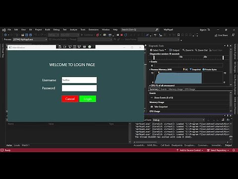 WPF in Visual Studio 2022 (Design XAML Login Page)