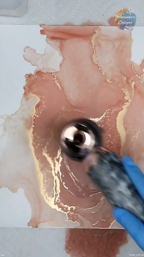 Stunning Color Pour Art #art #acrylic #clor | Amanda's Designs