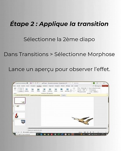 Transition MORPHOSE sur Powerpoint! Rends tes présentations dynamiques!!