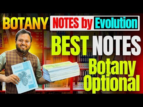 UPSC Botany Optional Evolution Notes | Best Notes For Botany Optional Notes | Botanty optional