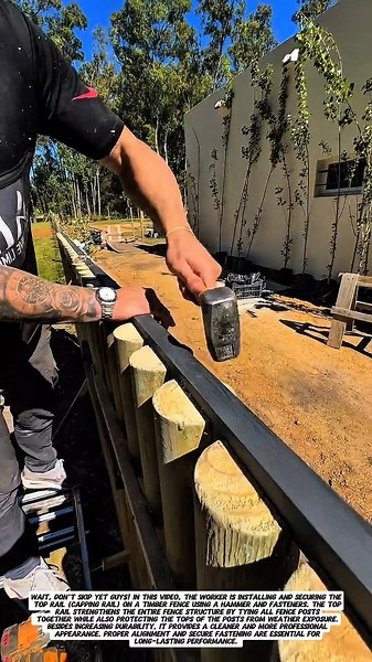 Installing a Timber Fence Top Rail | Strong & Clean Fence Finishing Technique.