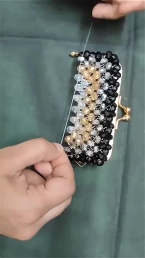 crystal bag tutorial 🛍️📸|#shorts #upharbags #bag #purse #beadedbag #pearlbag