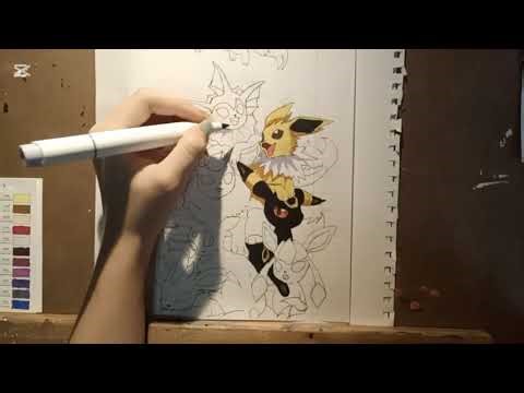 How To Draw The Eevee Evolutions Part 2!