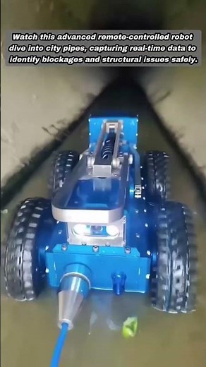 Advanced Crawler Robot Performs High Definition Sewer Pipe Inspection