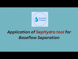 SepHydro tool for Base flow separation (method 2)