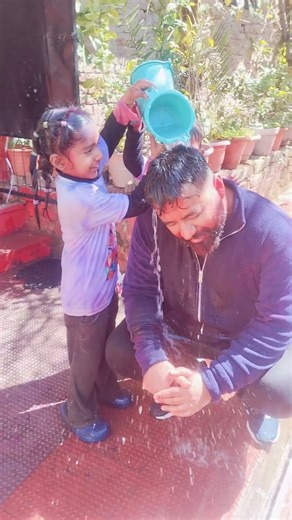 Happy Holi(can't resist my little friend's request)