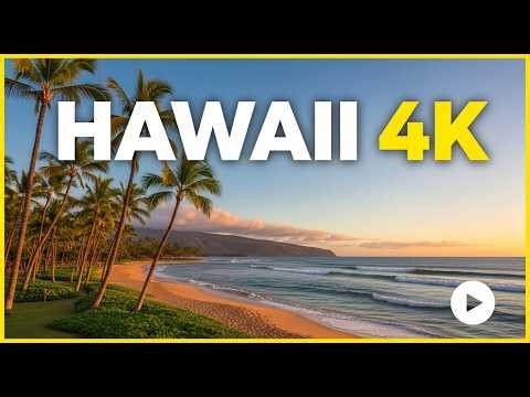 Hawaii 4K | Stunning Fly Over Views of Volcanoes, Beaches & Tropical Landscapes