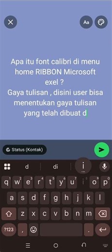 font calibri di menu home Microsoft exel pc
