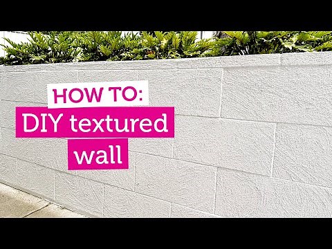 How To Paint A Textured Bessa Block Wall | Inspirations Paint