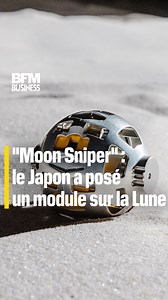 41K views · 363 reactions | #MoonSniper: le Japon a posé un module sur la #Lune  Le #Japon est devenu vendredi le cinquième pays à réussir un tel exploit. ""SLIM"" doit mener au sol des analyses de roches censées provenir du manteau lunaire. ️ Yohan Delerat | BFM Business | Facebook