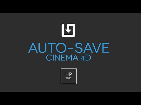 How To Enable Auto Save In Cinema 4D