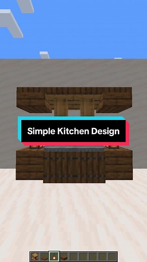 Simple Kitchen Design in Minecraft