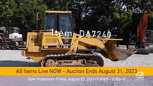 1988 Caterpillar 943 track loader SELLING TO THE HIGHEST BIDDER https://www.purplewave.com/auction/230831/item/DA7240/1988-Caterpillar-943-Crawlers-Crawler_Loader-Iowa | Purple Wave Auction