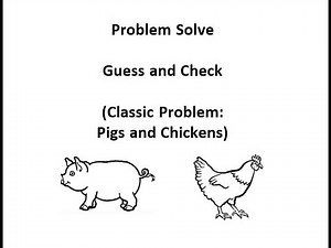 Problem Solving: Guess and Check (Pigs and Chickens)