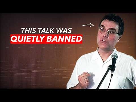 They Banned His Talk Shortly After Revealing This