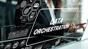 Modern Data Orchestration Process in Business with Digital Interface and Analytical Graphs. Asymptotic smart data analytic.