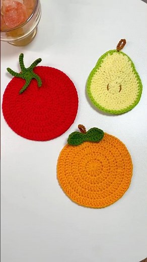 How To Crochet Cute Fruit Coasters Fast!
