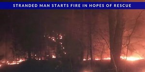 UPDATE: Fire out on Bluff Mountain after stranded man starts blaze