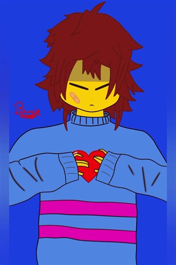 FRISK FANART #Frisk #Undertale #Deltarune #fypシ゚viral