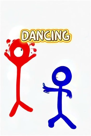 Stickman fight and dancing #trending #shorts #viral