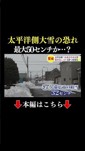 👆本編はこちら👆市民も不安・観光客にも容赦なく風雪が―オープン間近のゴルフ場は祈る思い…北海道は太平洋側を中心に“大雪”に…2月に一晩で124センチの大雪を記録した帯広市にはいまだに“大雪の痕跡”も