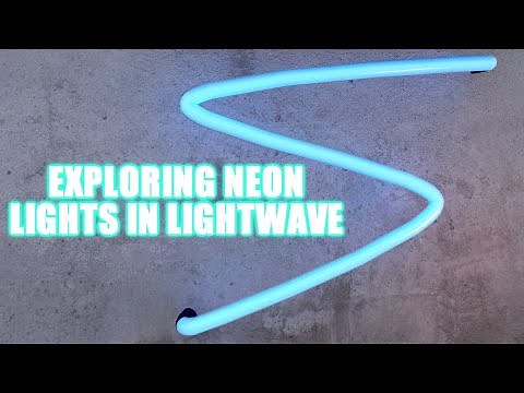 Exploring Neon Lights in LightWave 2019