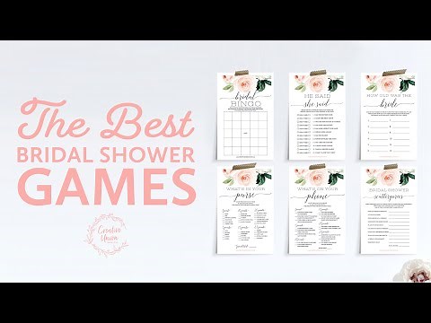 THE BEST Easy Printable Games for Bridal Showers (and Baby Showers)