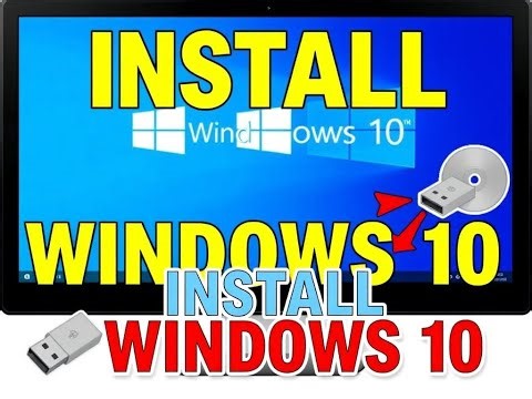 How to installing window 10 operating system 
