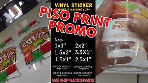 PISO PRINT PROMO for our STICKER LABELS 1x1", 3x1", 2.5x1", 1.5x1" 2x2", 4x1", 3.5x1", 1.5x1.5" Order 500pcs FREE 100pcs Order 1k pcs FREE 300pcs Order 2k pcs FREE 600pcs Order 5k pcs FRE 1500pcs Order 10k pcs FREE 3200pcs Available in different sizes, different price applies. √ MACHINE CUT TO SHAPE √ HIGH QUALITY √ DURABLE √ WATERPROOF √ SCRATCH PROOF √ OIL PROOF Best for product packaging, giveaways, promotions, personalized gifts and crafts , organizing and labeling and many more! Message us 