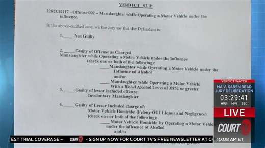 19K views · 159 reactions | Karen Read's attorney, Alan Jackson, challenged the verdict form, which did not include 'not guilty' for the lesser included charges. https://www.courttv.com/title/karen-reads-attorney-challenges-judge-over-verdict-forms/ | COURT TV | Facebook
