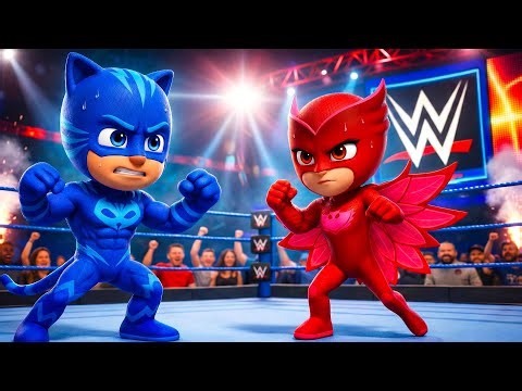 PJ Masks WWE Showdown: Catboy vs Owlette in the Ultimate Battle! 🥊🔥 | PJ Masks Animation