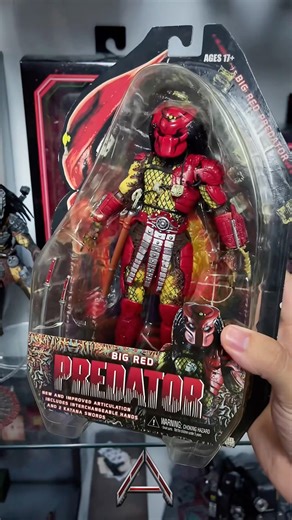 BIG RED PREDATOR NECA ⛩️#predator #predators #neca #necapredator #predatorbadlands
