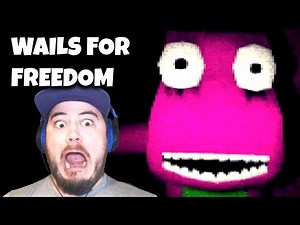 BARNEY WANTS TO EAT ME ALIVE!! | Wails For Freedom: Barney Mode (Dave Microwaves Games)