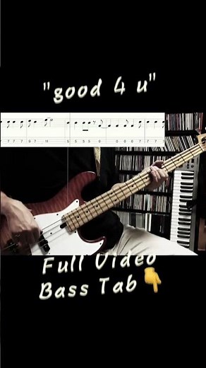 Olivia Rodrigo - good 4 u (Bass Tab) #bassguitarcover #basscover #oliviarodrigo #bassguitar #music
