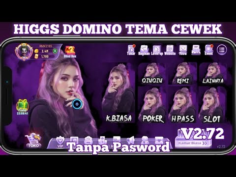 NIHH 272 ‼️ Tema Cewek Apk Domino V2.72 Suport X8 Speeder No Pasword 