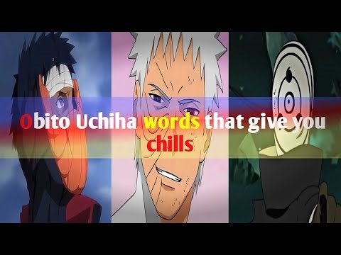 “Obito Uchiha’s Most Memorable Quotes | Naruto Shippuden”