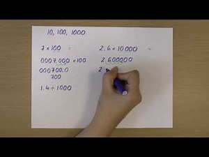 Multiplying and dividing by multiples of ten