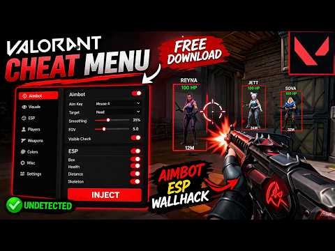 Valorant Cheat Showcase - Aimbot, ESP, Wallhack (2026)