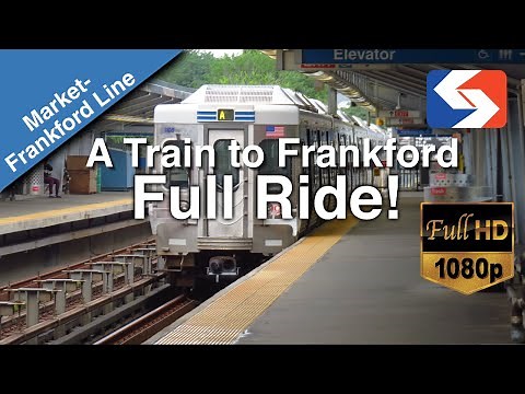 SEPTA MFL A-Train to Frankford Front Window View Full Ride