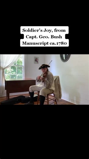 #soldiersjoy #tradfiddle #oldtimemusic #18thcenturymusic #colonialmusic #fiddle #violin #baroque #gutstrings #northcarolina #historicfiddling #history #ajbennettmusic #earlymusic #1700s #revolutionarywar
