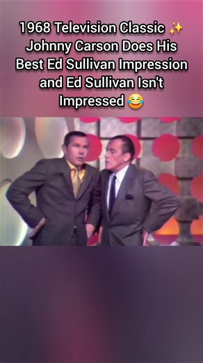 1968 Television Classic ✨️ Johnny Carson Does His Best Ed Sullivan Impression 😂