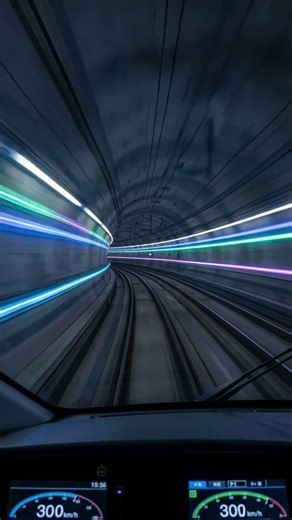 300 KMH Hyper Speed 8K Cinematic Tunnel POV 🚄