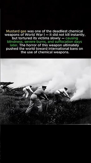 Mustard Gas: The Chemical Weapon That Changed Warfare #history
