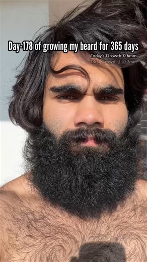 ᴀɴꜱʜ ᴅᴏɢʀᴀ | ᴛʜᴇ ʙᴇᴀʀᴅ ɢᴜʏ on Instagram: "Beard Growth Day-178/365 Today's Beard Growth: 0.6mm Total Beard Growth: 110.2mm Follow along to see the end result of this challenge of me growing my beard for a whole year"