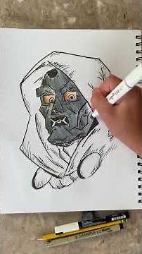 How to Draw Dr Doom From Marvel #drawing#art