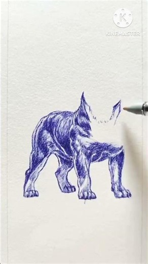 🐶 Realistic Dog Drawing with Pen ✍️ | Easy Dog Sketch Tutorial | Art Shorts